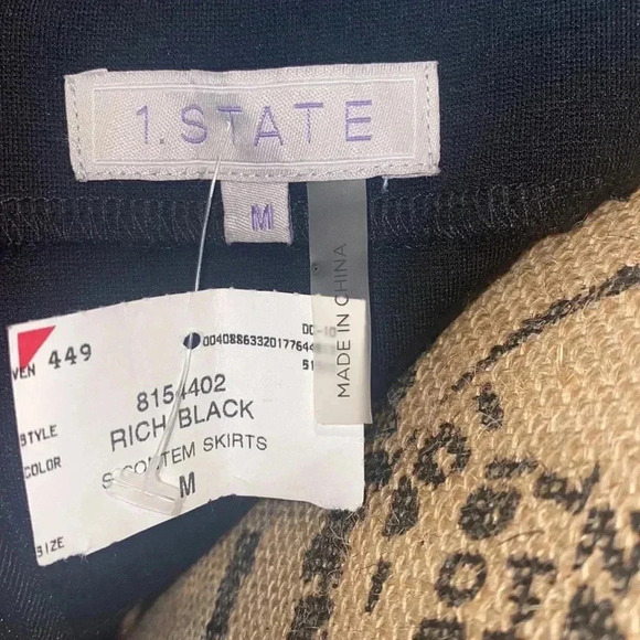 1. State Mixed Media Pencil Skirt - Picture 6 of 7